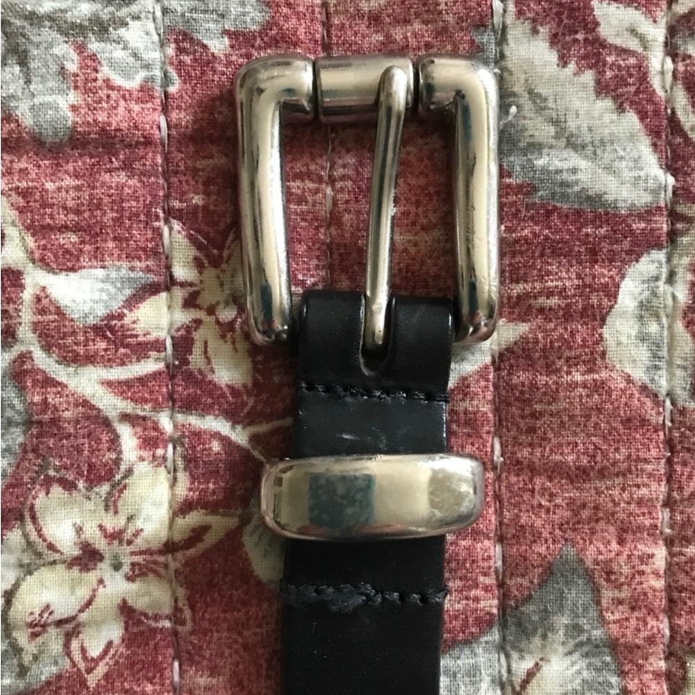 Calvin Klein leather with silver buckle belt in small